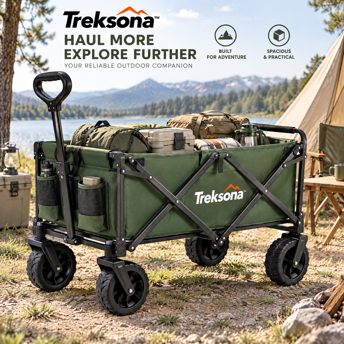 Treksona™ Folding Outdoor Camping Wagon