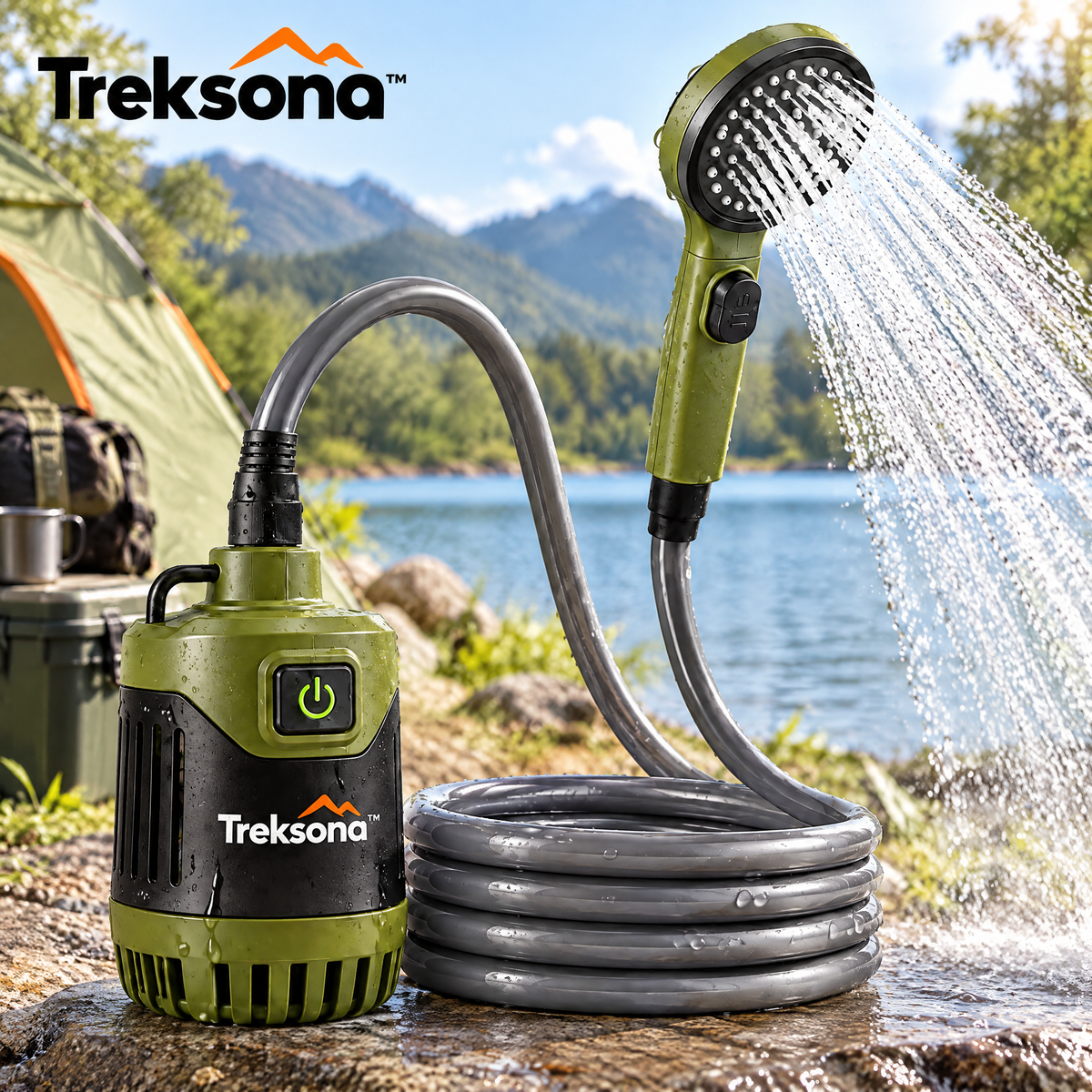 Treksona™ Portable Rechargeable Camping Shower