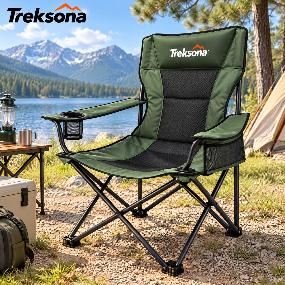 Treksona™ High-Back Folding Camping Chair