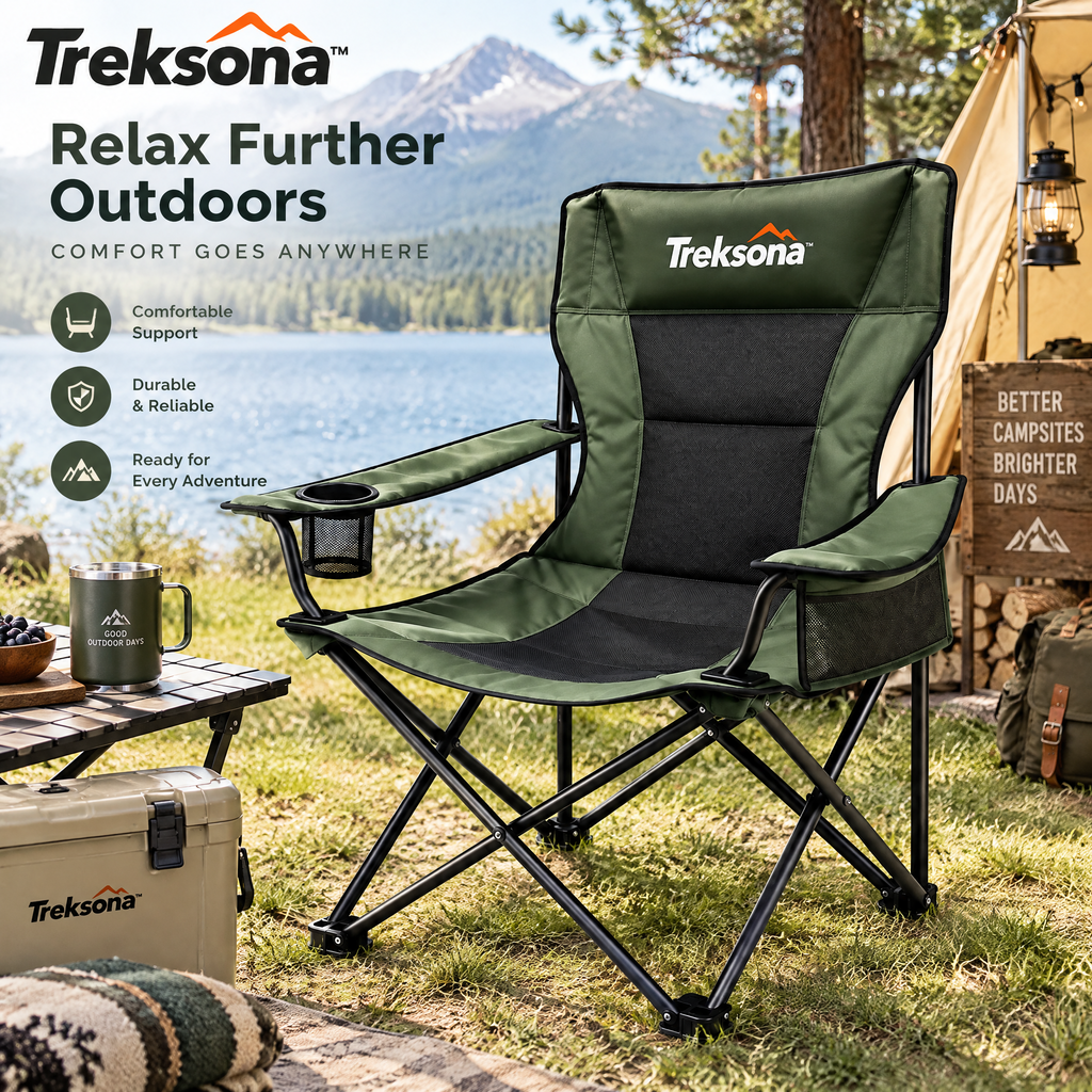 Treksona™ High-Back Folding Camping Chair