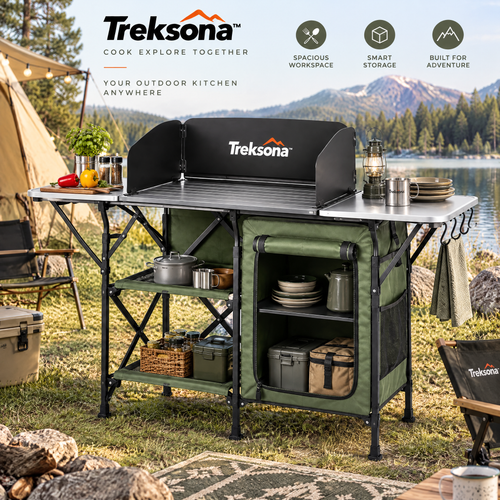 Treksona™ Folding Outdoor Camping Kitchen Station