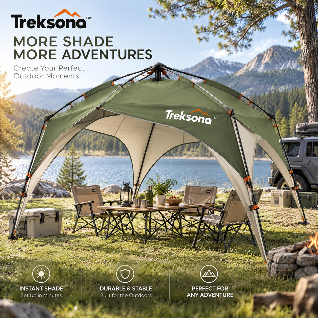 Treksona™ Quick-Deploy Camping Sun Shelter