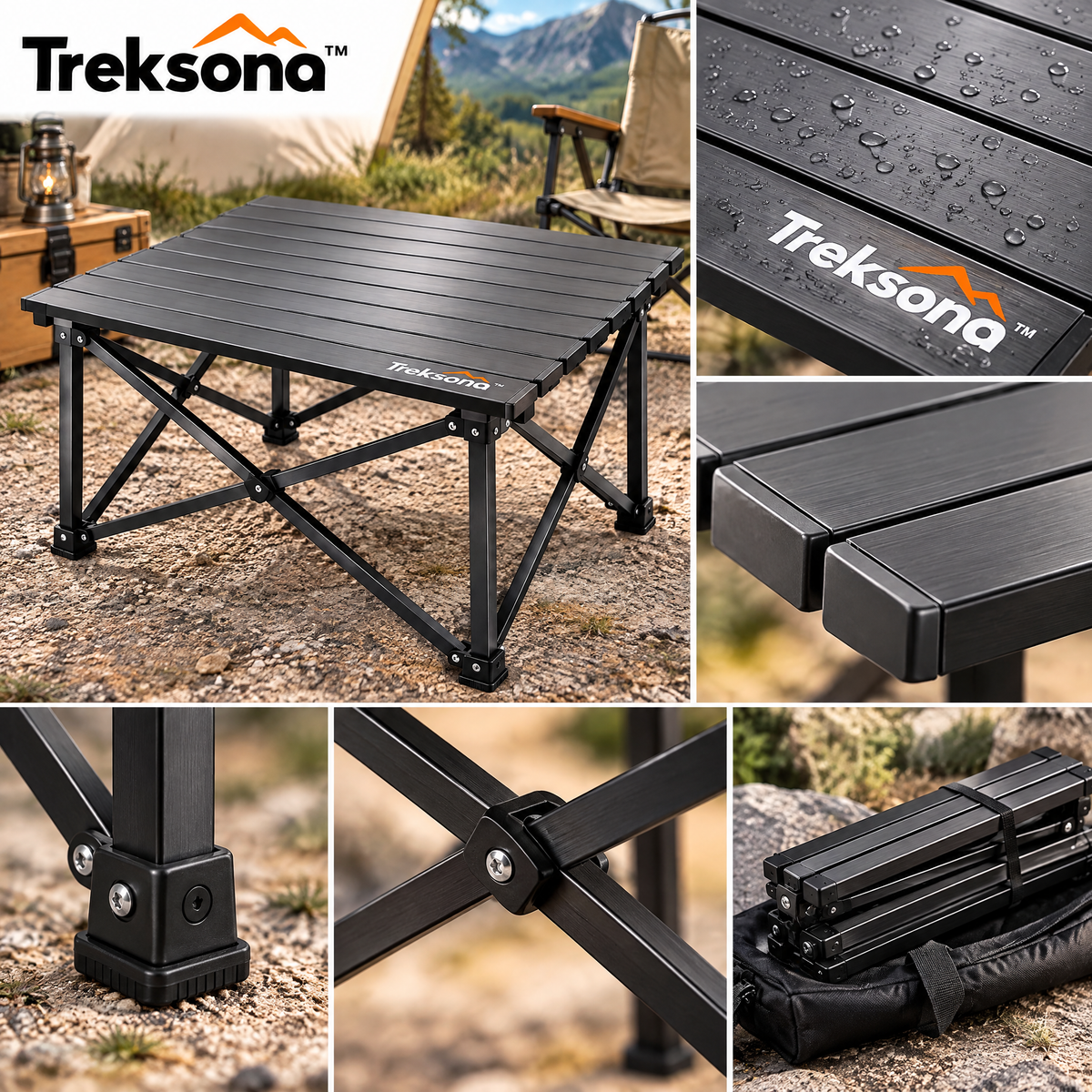 Treksona™ Aluminum Folding Camping Table