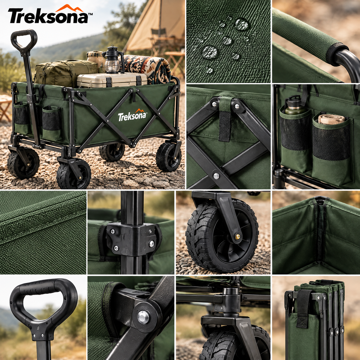 Treksona™ Folding Outdoor Camping Wagon